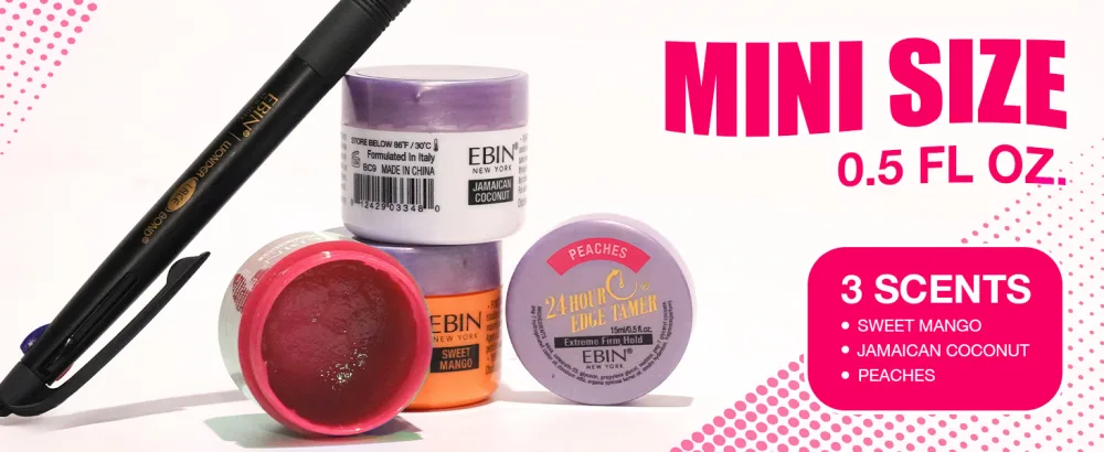 EBIN NEW YORK 24 Hour Edge Tamer Refresh (0.5oz/ 15ml Kiwi Pineapple) - 24 Hour Edge Tamer Refresh