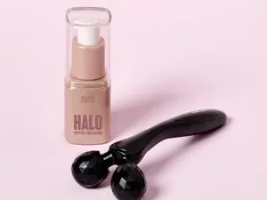 BABE ORIGINAL Facial Massage Pro Face Roller Face Massager Tool Cooling Zinc Alloy Dual-Headed Face Sculpting Tool for Firmness - halo roller