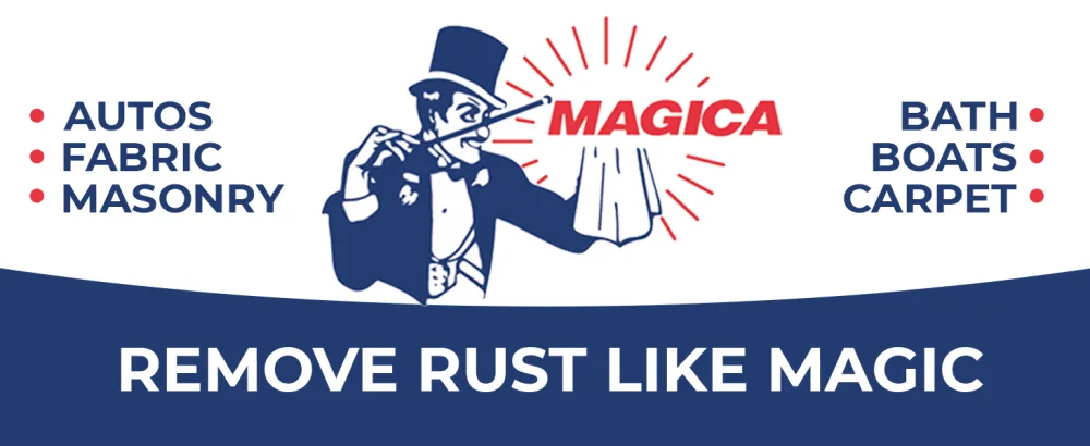 Magica Rust Remover (8 Fl Oz Gel) Removes Rust Like Magic on Virtually Any Surface Gel 8 Fl Oz - Magica Rust Remover magic