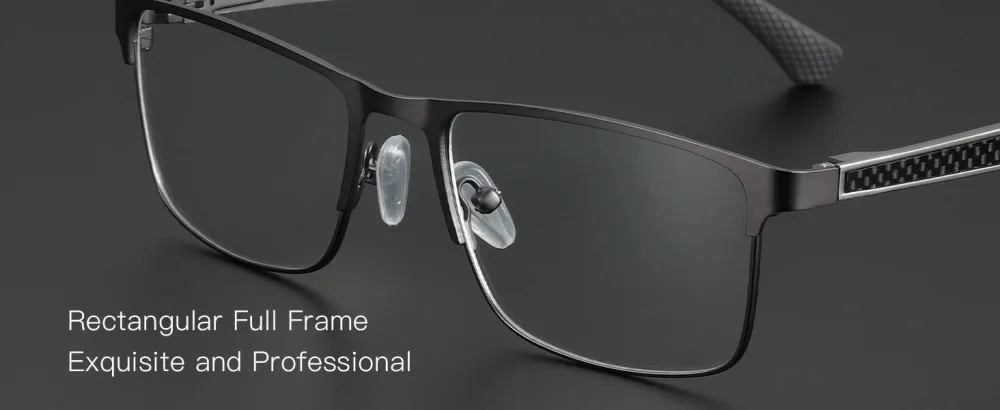 ZENOTTIC Blue Light Reading Glasses for Men Computer Readers Trendy Square Metal Frame Anti Glare Black 0.0 x - reading glasses men