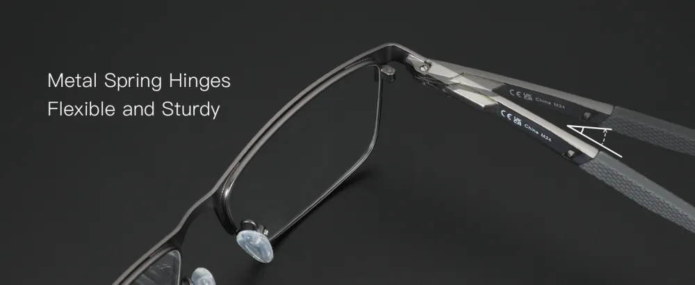 ZENOTTIC Blue Light Reading Glasses for Men Computer Readers Trendy Square Metal Frame Anti Glare Black 0.0 x - reading glasses men