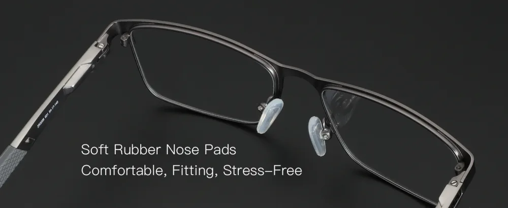 ZENOTTIC Blue Light Reading Glasses for Men Computer Readers Trendy Square Metal Frame Anti Glare Black 2.5 x - reading glasses men