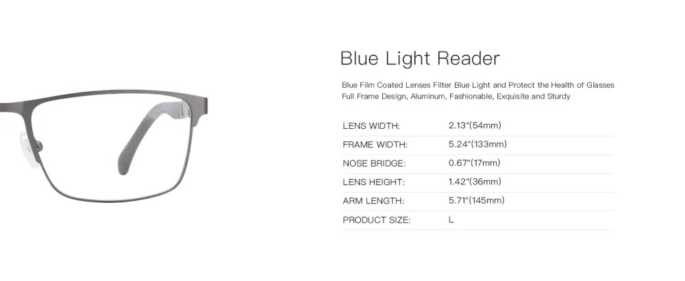 ZENOTTIC Blue Light Reading Glasses for Men Computer Readers Trendy Square Metal Frame Anti Glare Black 2.5 x - reading glasses men