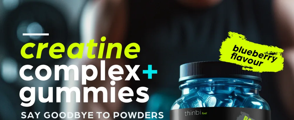 Creatine Monohydrate Gummies Complex 6200mg for Men & Women - 120 Gummies Advanced Formula W/L-Taurine + Vitamin B12 for Muscle Strength Muscle Builder Energy Boost Pre-Workout Supplement - Thinbi - Thinbi fuel Creatine Complex Gummies - power chews