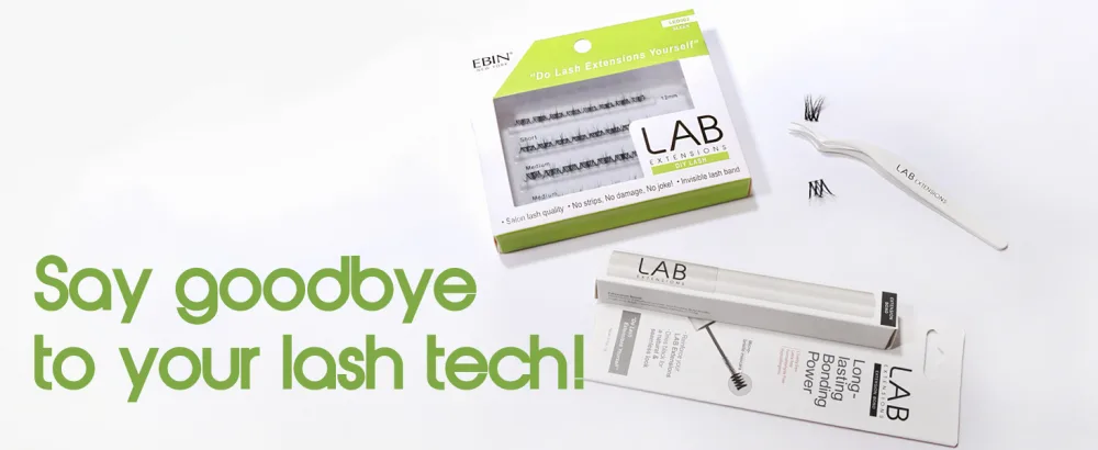 LAB Extensions DIY False Eyelashes - Sleek Style Cluster Lashes in 3 Lengths for Salon-Quality Finished Look Invisible Band Soft & Sleek Easy to Customize Reusable Cruelty Free - product information 6