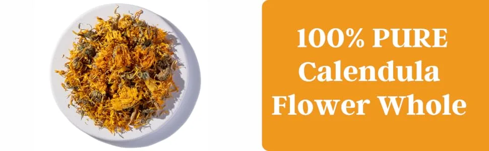 Herb To Body Calendula Flowers Whole | Calendula Officinalis | Wildcrafted | 4oz - product information 2