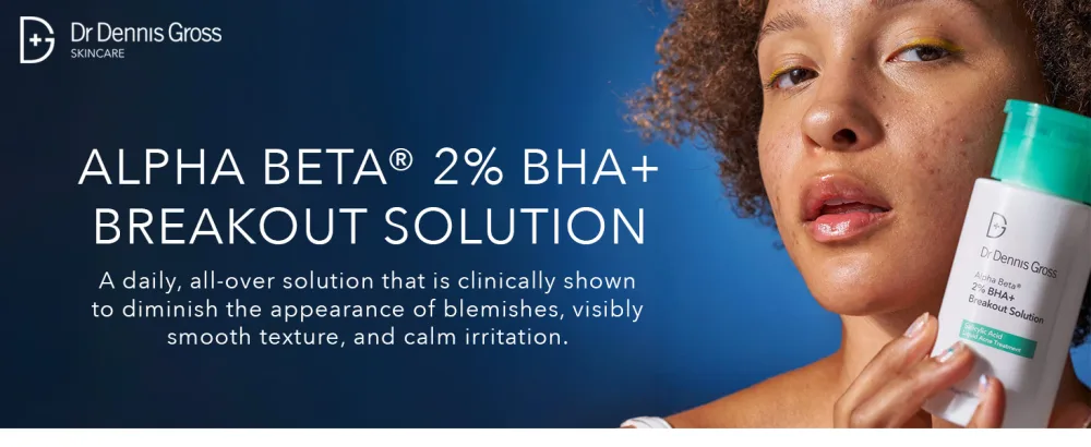 Dr Dennis Gross Alpha Beta 2% BHA+ Breakout Solution Minimizes Pores Clear & Prevent Breakouts 5 Fl Oz - Dr. Dennis Grossman