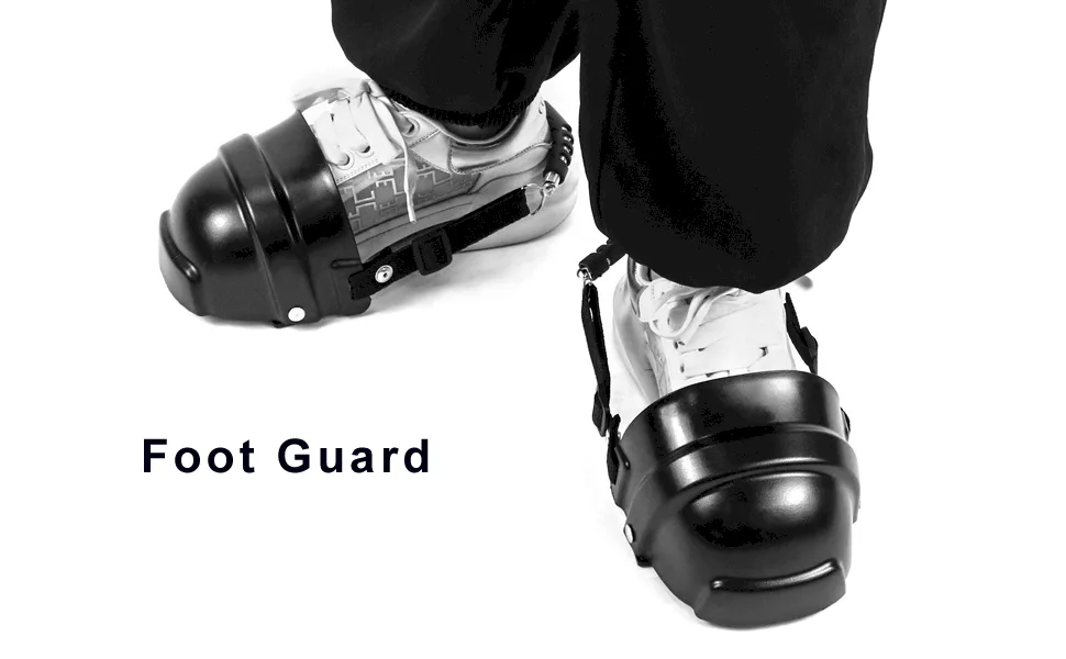 QWORK Foot Guard Metatarsal Protector Plastic Unisex Toe Shoes Universal Size Safety Footwear Metatarsal Guards 1 Pair - QS8609