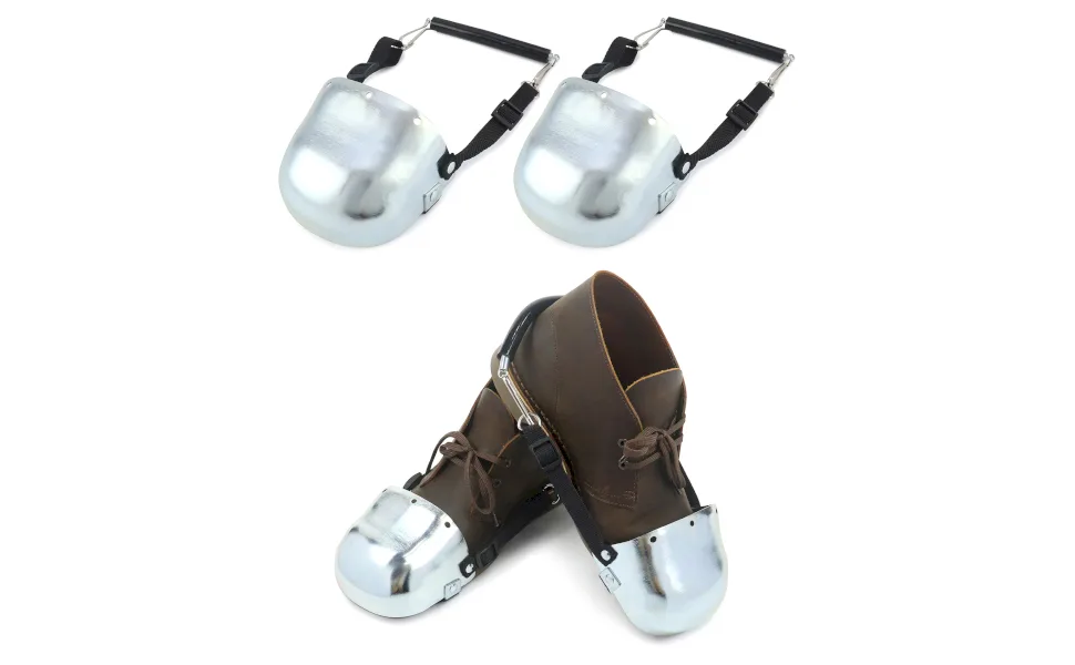 QWORK Steel Toe Guard Metatarsal Guards Foot Guard with Adjustable Straps Universal Size for Men and Women 2 PairS - QS15513