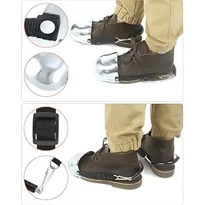 QWORK Steel Toe Guard Metatarsal Guards Foot Guard with Adjustable Straps Universal Size for Men and Women 2 PairS - QS15513