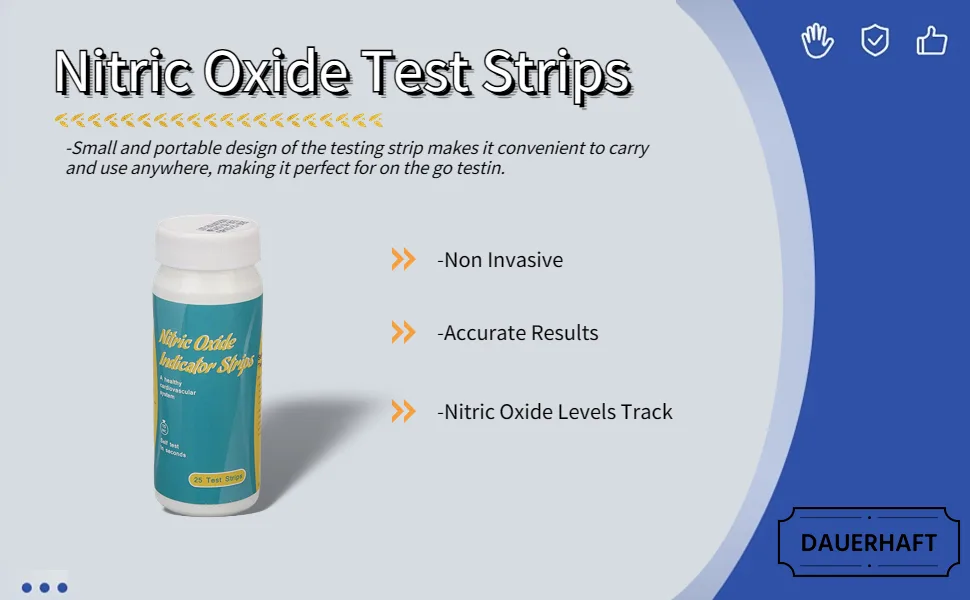 Body Nitric Oxide Test Strips Fast Results Nitric Oxide Test Strips Highly Accurate 25 Strips for Daily - B0C8GRBYWF