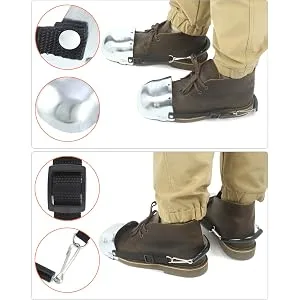 QWORK Steel Toe Guard Metatarsal Guards Foot Guard with Adjustable Straps Universal Size for Men and Women 1 Pair - QS8612