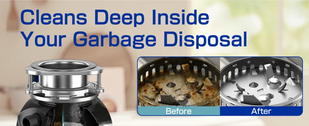 CLEARALIF Household Garbage Disposal Cleaners 12 Tablets Fresh Lemon Scent Compatible With All Disposals - Garbage Disposal Cleaners
