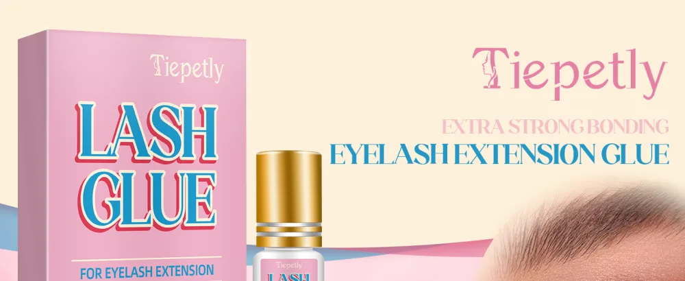 Lash Extension Glue Professional Lash Glue Extra Strong Fast Drying 8 Weeks Retention Black Adhesive for Semi Permanent Extensions Professional Use 5ml - lash extension glue