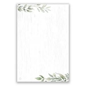 Farmhouse Greenery Notepad 4x6 in. - farmhouse notepad