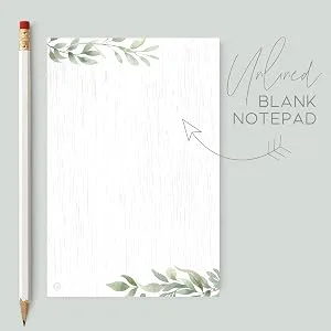 Farmhouse Greenery Notepad 4x6 in. - Farmhouse Notepad