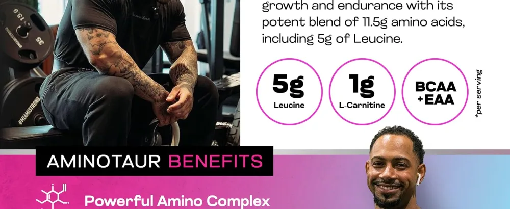Project AD Aminotaur - Amino Acids with BCAAs Pre Workout Amino Energy BCAA Amino Acids Keto Friendly Coffee Extract Energy Powder (Sour Apple) - product information 4