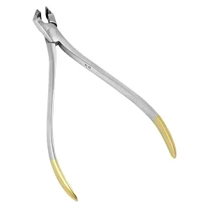 QWORK Stainless Steel Orthodontic Wire Cutters for Braces 5.3 Inch Long Handle Design for Back Teeth Access - QS31808