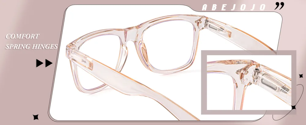 ABEJOJO Oversized Reading Glasses for Women Men Blue Light Blocking Computer Readers Spring Hinge White Tortoise 0.0 Diopters - reading glasses