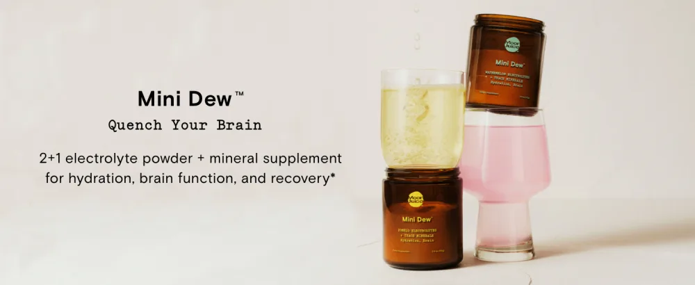 Moon Juice - Mini Dew Electrolytes Powder - Pomelo Grapefruit 30 Servings - 2in1 Electrolytes & Minerals - Hydration & Brain Function - 3rd Party Tested - 100% Traceable - Sugar Free Vegan Non GMO Pomelo (30 Servings) - mini dew electrolyte powder and mineral supplement for brain function and hydration moon juice