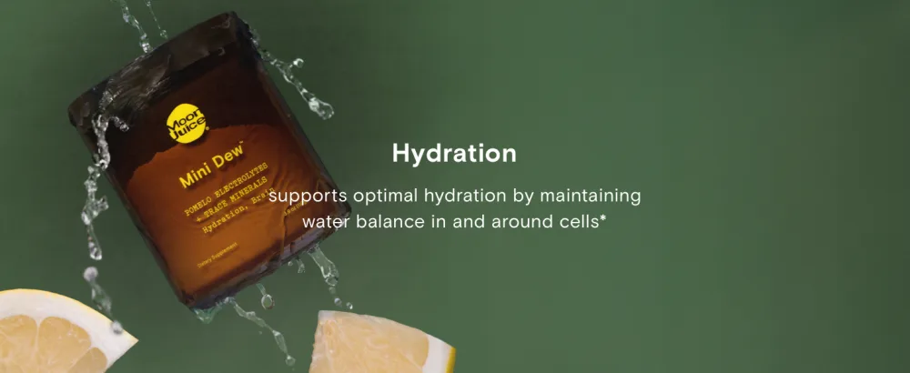 Moon Juice - Mini Dew Electrolytes Powder - Pomelo Grapefruit 30 Servings - 2in1 Electrolytes & Minerals - Hydration & Brain Function - 3rd Party Tested - 100% Traceable - Sugar Free Vegan Non GMO Pomelo (30 Servings) - mini dew electrolyte powder and mineral supplement for brain function and hydration moon juice