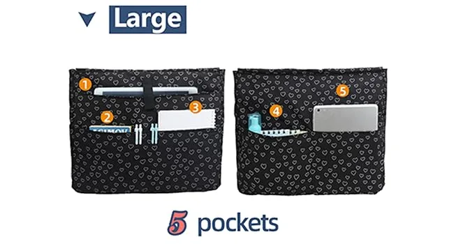 ABAMERICA Nurse Bags for Work Nursing Bag Multiple Pockets Waterproof Organizing Zip Top Clinical Bag for Nursing Students B04- Nurse Black Stethoscope Large - product information 1