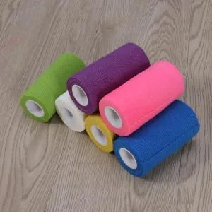 Rolls Self-Adhesive Adhesive Self-Adhesive Tape Non Woven Tape Cohesive Finger Knee Pads White Elasticity - product information 1