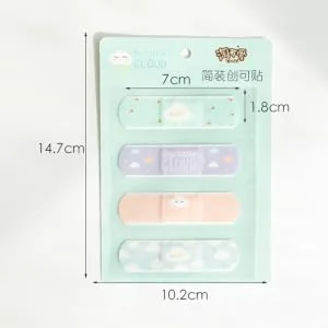 4 Adhesive Bandages Hemostasis Bandages Adhesive Plaster Water Resistant Hemostasis Care Cartoon Breathable Dressing - product information 6
