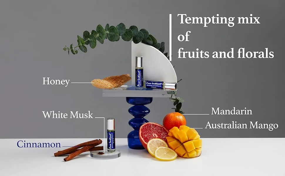 Pure Instinct Roll-On - The Original Pheromone Infused Essential Oil Perfume Cologne - Unisex For Men and Women - TSA Ready - The Original