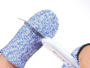 EORTA 40 Pieces Cut Resistant Finger Cots Reusable Finger Protectors Breathable Thumb Protector for Kitchen Work Sculpture Stained Glass Projects Finger Protector Gloves for Nail biting - finger sleeve