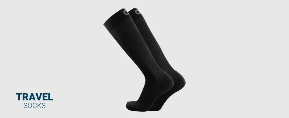 OS1st TS5 Compression Travel Socks treats Deep Vein Thrombosis and improves circulation for healthier legs Large Natural - OS1st Travel Socks