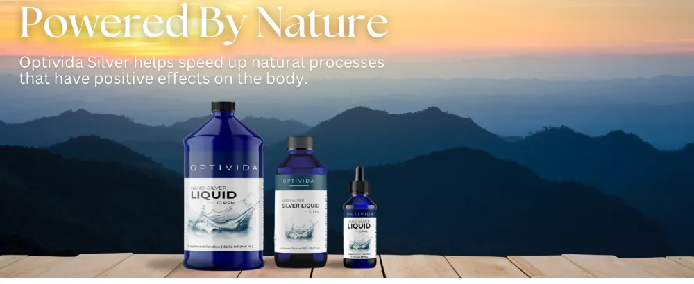 Optivida Health- Colloidal Nano Silver Liquid for Immune Support Promotes A Healthy Immune System Nano Silver Liquid Solution 10PPM (32 oz.) - Nano silver optivida