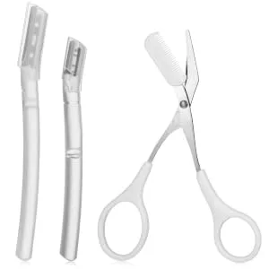 Didiseaon 1 Set Eyebrow Trimmer Set Eyebrow Razor Eye Brow Kit Eyebrow Sicssors for Trimming Eyebrow Scissors Eye Brow Shaping Kit Eyebrow Trimming Kit Eyebrow Shaper Kit Eyebrow Shaping Kit - product information 1