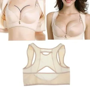 Straighten Back Posture Chest Support Chest Posture Posture Trainer Posture Hump Men and Women Woman Orthotics Breast Support Brace M Beige - product information 5