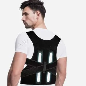 Posture Hunchback Correction Belt Men and Women Adjustable Waist Support Ok Fabric Posture Brace L Black - product information 4