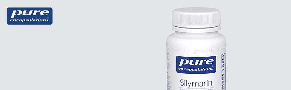 Pure Encapsulations Silymarin | Milk Thistle Extract Supplement for Liver Support and Antioxidant Activity* | 120 Capsules 120 Count (Pack of 1) - Pure - Silymarin Hypoallergenic Supplement with Concentrated Milk Thistle Extract for Liver Support