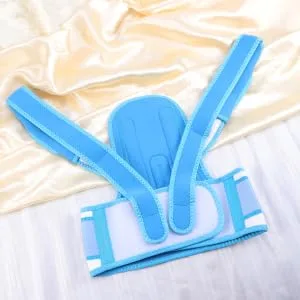 Posture Brace Belt Posture Support Braces Posture Fixer Strap Upper Support Kickstand Orthotics Shoulder S Blue - product information 5