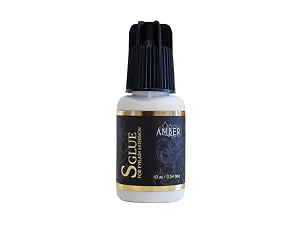 Amber Lash Safe Glue Super Sensitive Eyelash Extension Glue for Professionals MMA Free 2 Second Dry 8 Weeks Retension 5 ml / 0.17 floz - s glue sub