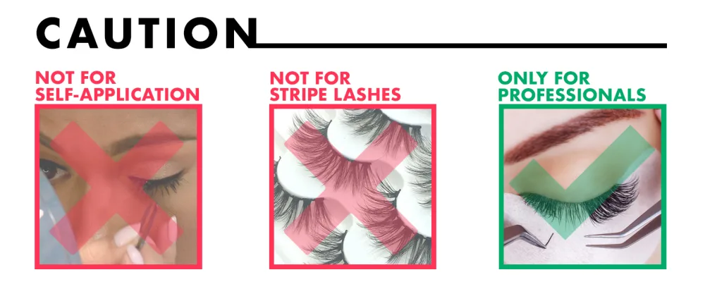 Amber Lash Safe Glue Super Sensitive Eyelash Extension Glue for Professionals MMA Free 2 Second Dry 8 Weeks Retension 5 ml / 0.17 floz - warnings