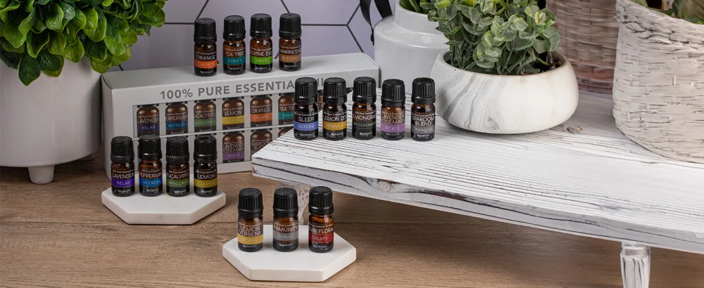 SpaRoom 100% Pure Essential Oils Set Perfect for Aromatherapy Diffusers Humidifiers and Home Care Gift Set 16 Gift Set of 16 - Essential Oil Aroma Options