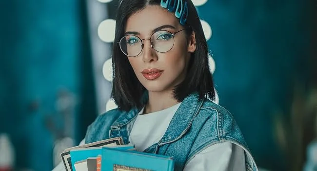 AZorb Blue Light Blocking Glasses for Women Men Retro Round Metal Frame Eyeglasses Black 46 Millimeters - product information 4