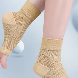 1 Pair protection ankle socks elastic Lace up boots ankle support Brace womens compression 14.5x13.5cm As Shown - product information 6