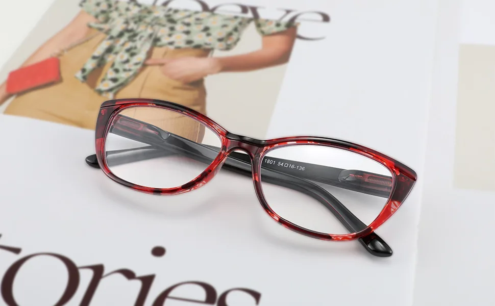 FEISEDY Progressive Multifocus Blue Light Blocking Reading Glasses No Line Multifocal Readers with Spring Hinge B2675 Blue Floral 3.0 x - 2675-002