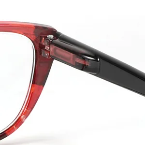 FEISEDY Progressive Multifocus Blue Light Blocking Reading Glasses No Line Multifocal Readers with Spring Hinge B2675 Blue Floral 3.0 x - 2675-005