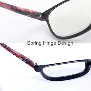 Progressive Multifocal Blue Light Blocking Reading Glasses Women Men- Green 2.0X Green 2.0 x - Glasses Leg