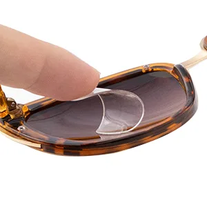 OKH Stick-on Bifocal Lenses Convert Sunglasses Goggles or Glasses into Magnified Readers Reusable No Water Needed +1.5 - stick on bifocal lens