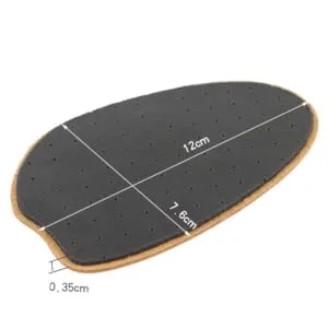 1 Pair Forefoot Cushion Half Shoe Pads Half Foot Cushions Leather Half Insoles Men and Women Non-Slip - product information 3