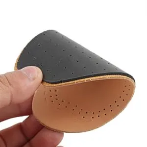 1 Pair Forefoot Cushion Half Shoe Pads Half Foot Cushions Leather Half Insoles Men and Women Non-Slip - product information 4