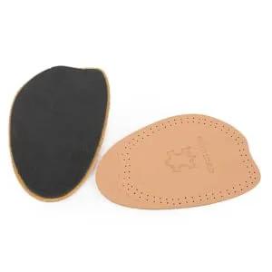 1 Pair Forefoot Cushion Half Shoe Pads Half Foot Cushions Leather Half Insoles Men and Women Non-Slip - product information 5