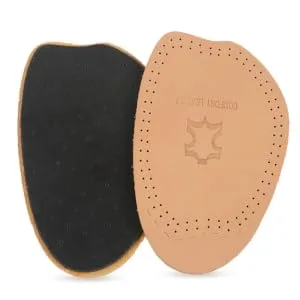 1 Pair Forefoot Cushion Half Shoe Pads Half Foot Cushions Leather Half Insoles Men and Women Non-Slip - product information 6